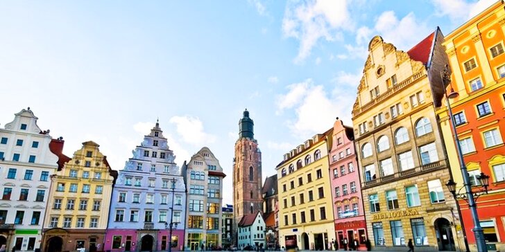 Wroclaw - jedno z nejstarších měst Polska rozkládající se na ostrovech řeky Odry