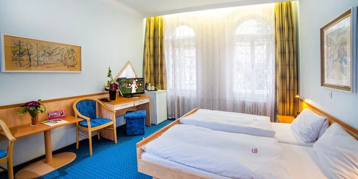 Relaxační pobyt v Karlových Varech: polopenze a lázeňské procedury