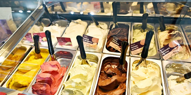 Osvěžující Pragelato: 9 druhů ovocných sorbetů i smetanových gelat