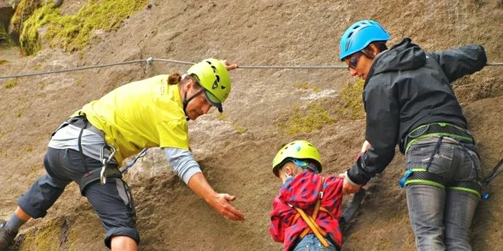 Via ferrata kurz v Horolezecké aréně v centru Liberce