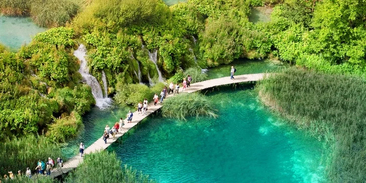 Poznávací zájezd do Chorvatska na Plitvická jezera včetně dopravy a průvodce