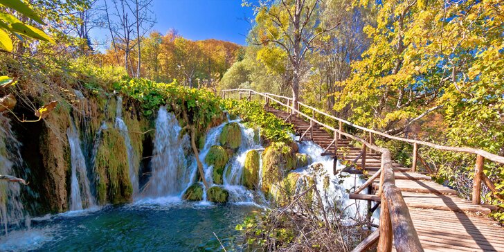 Poznávací zájezd do Chorvatska na Plitvická jezera včetně dopravy a průvodce