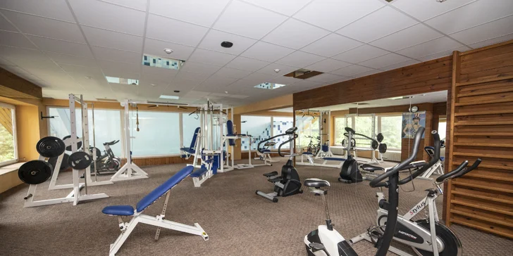 K dispozici je fitness centrum. 