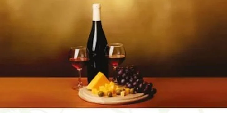 Řízená degustace vína s výkladem sommeliera vč. občerstvení pro 2