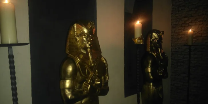 Prokletí egyptské hrobky: 60 minut plných napětí v únikové hře až pro 4 osoby