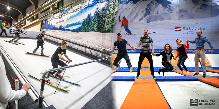 Pražský ledovec aneb lyžujte po celý rok: 1,5 hod. tréninku a lyžování na simulátoru