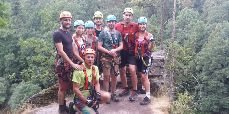 Jednodenní kurz Via Ferrata lezení pro začátečníky v Bechyni