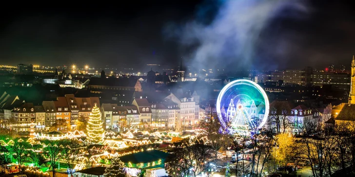 Adventní perly Durynska: malebný Výmar a Erfurt s jedinečnými trhy u Dómu