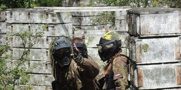 Adrenalinový zážitek: 1 či 10 denních vstupů na paintball včetně nábojů