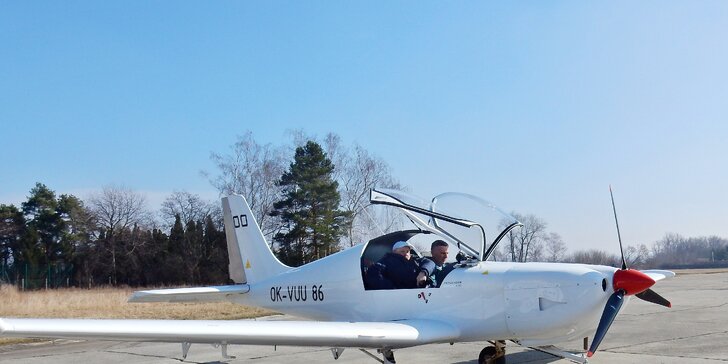 Pilotem na zkoušku: 20–60min. zážitkový let ve dvoumístném ultralightu