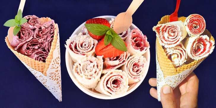 Poctivá zmrzlina, jak ji neznáte: smetanové či jogurtové rolky místo kopečků
