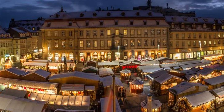 Adventní výlet do Německa: celodenní procházka nádherným městem Bamberk a plavba lodí