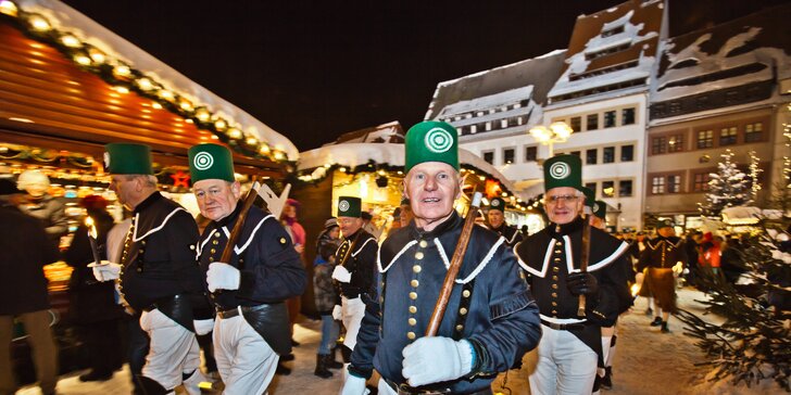Tradiční slavnost horníků ve Freibergu a prohlídka adventních trhů v Drážďanech