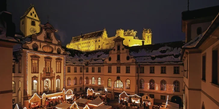 Objevte kouzlo malebného adventu ve Füssenu a na zámku Neuschwanstein