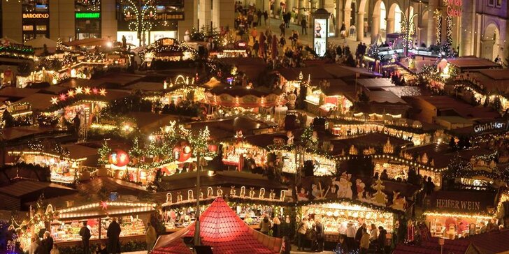 Nejstarší vánoční trhy: adventní Drážďany z Brna, Velkého Meziříčí a Jihlavy