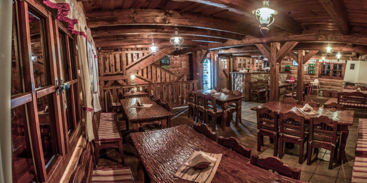 Kouzelný pobyt v rustikální srubové kolibě na Liptově pod Tatrami pro 2
