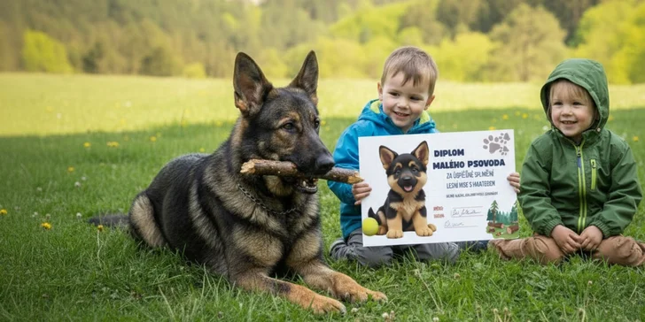 Celou tlupu bude hlídat německý ovčák Hunter Ibar Excellent, jeho vycvičený a věrný parťák.