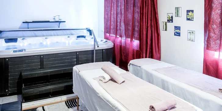 Párová relaxace: vyhřátá vířivka, masáž dle výběru a nealko nápoje