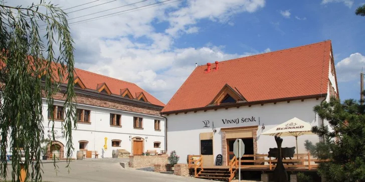 3 dny ve Vinařství Přítluky: dvouchodové večeře a degustace vín