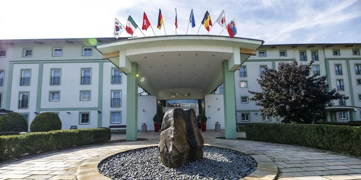 Hotel stojí u Borského parku, cca 3 km od centra.