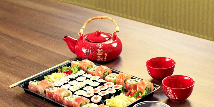 Asie do vašeho obýváku nebo kanceláře: rozvoz sushi setů s 18 nebo 40 kusy