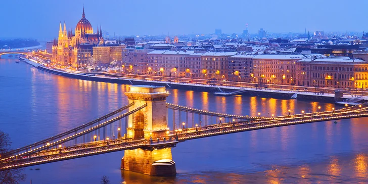 Předvánoční Budapešť: 3 noci se snídaní, adventní trhy i návštěva lázní