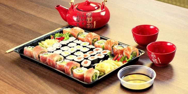Asie do vašeho obýváku nebo kanceláře: rozvoz sushi setů s 18 nebo 40 kusy