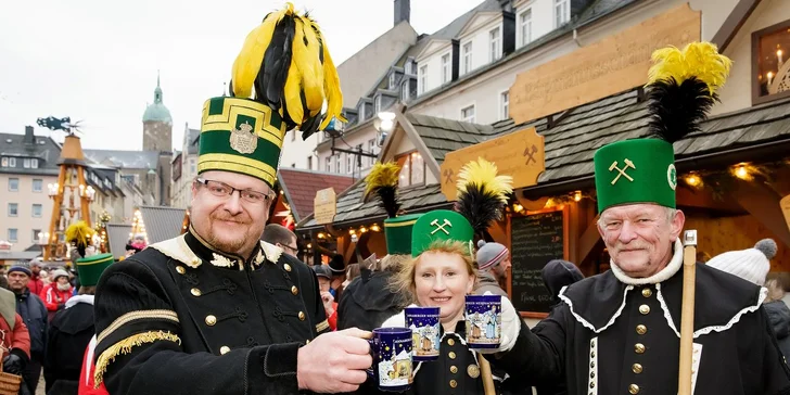 Poznejte krušnohorské hornické adventy v Annabergu a na zámku Schwarzenberg