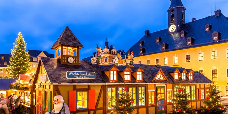 Jednodenní zájezd do adventního městečka Annaberg-Buchholz a Saské Kamenice