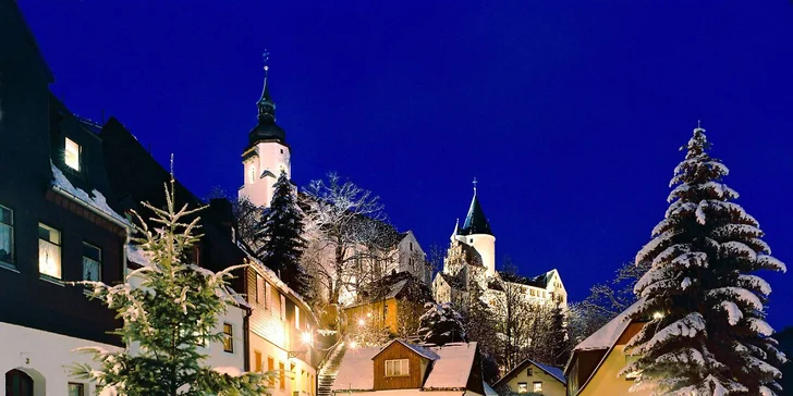 Poznejte krušnohorské hornické adventy v Annabergu a na zámku Schwarzenberg