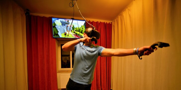 Hodina ve světě virtuální reality v Plzni až pro 8 osob: objevujte, pařte, bavte se