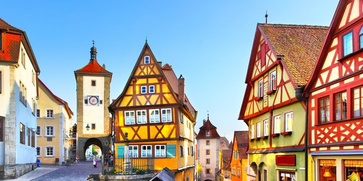 Poznejte kouzlo adventu v bavorských městech Vánoc: Rothenburg a Würzburg