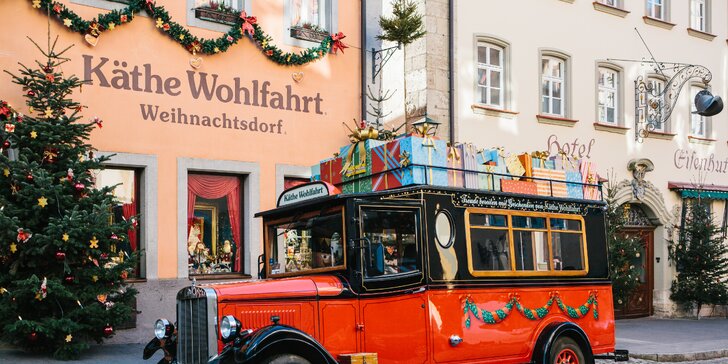 Prožijte vánoční romantiku v bavorském městě Vánoc Rothenburgu