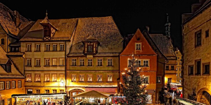 Poznejte kouzlo adventu v bavorských městech Vánoc: Rothenburg a Würzburg