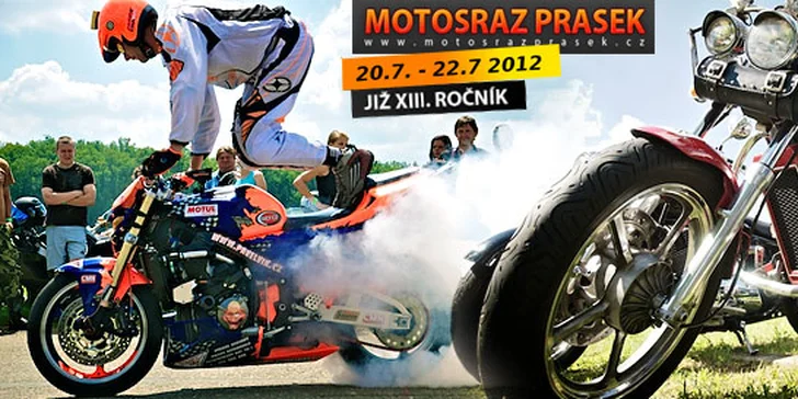 Vstupenka na motosraz Prasek 2012