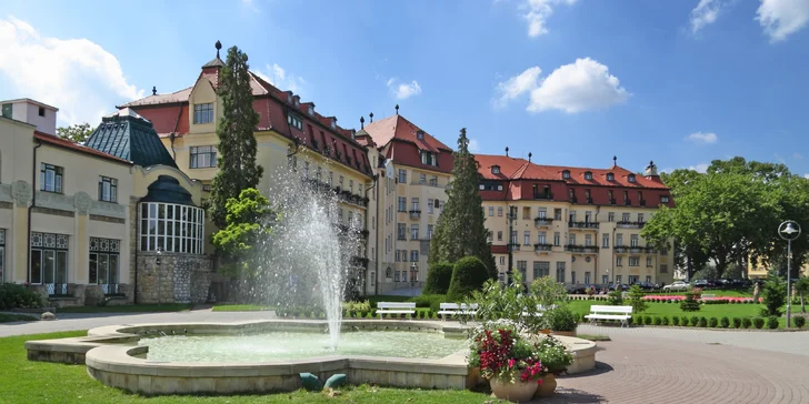 Podzimní romantika v lázeňském městečku Piešťany s polopenzí pro 2 osoby