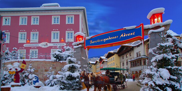 Advent na jezeře Wolfgangsee, Berchtesgaden, Salzburgu a kaple Tiché noci