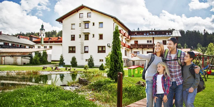 Rodinná dovolená na Šumavě s karnevalem pro děti a saunou pro dospělé