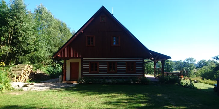 Kouzelná roubenka v Orlických horách s wellness, grilem a zábavou
