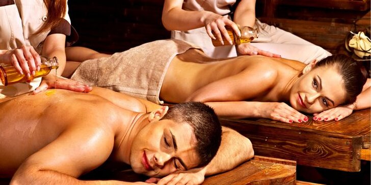 Párová relaxační masáž dle výběru s detoxikačním nápojem