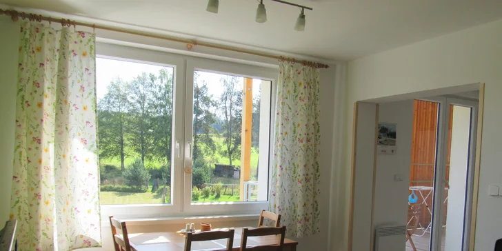 Podzim v útulném apartmánu v centru Šumavy až pro 4 osoby