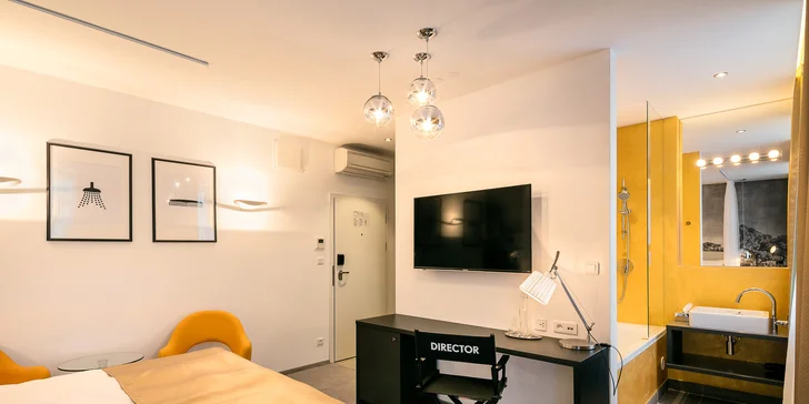 Noc v designovém pokoji 4* Grand Hotelu Imperial a večeře s degustací vín