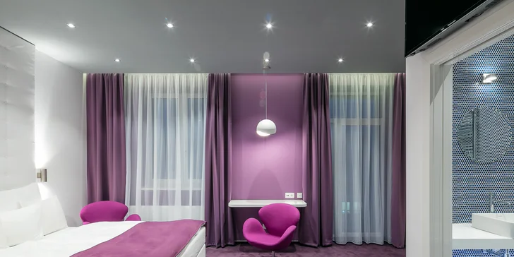 Noc v designovém pokoji 4* Grand Hotelu Imperial a večeře s degustací vín