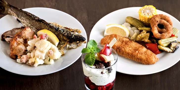 Večerní fish & grill raut na lodi: 3 hodiny neomezené konzumace pro 1 nebo 2