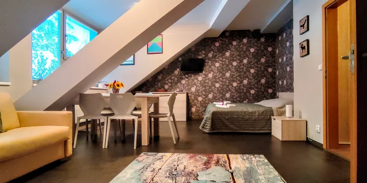 Všechny apartmány jsou moderně zařízené a poskytují skvělé zázemí pro páry i rodiny.