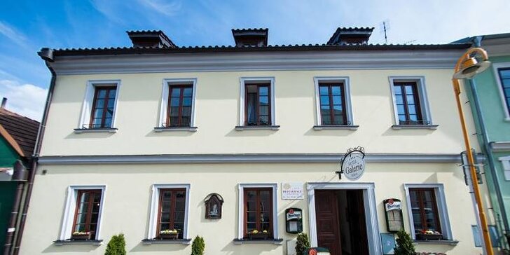 500 až 2000 Kč na cokoliv v restauraci Galerie Třeboň: rybí speciality, české dobroty i nápoje