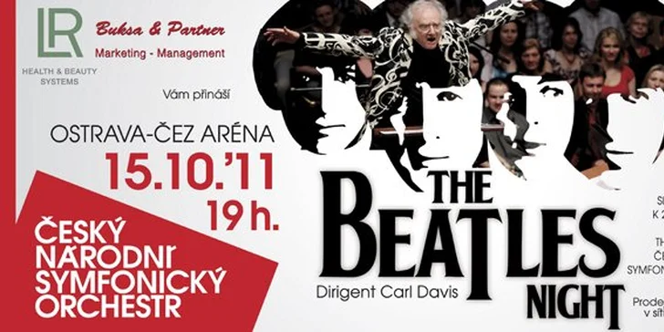 259 Kč za koncert THE BEATLES NIGHT v podání Českého národního symfonického orchestru. Nejslavnější kapela všech dob se slevou 33 %!  