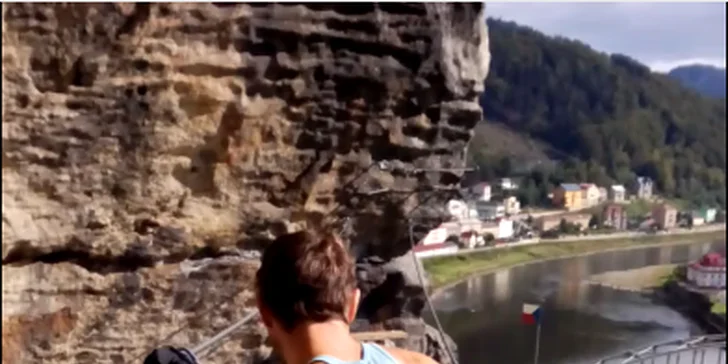 Jednodenní zážitek via ferrata lezení v Děčíně pro jednoho, pár nebo rodinu