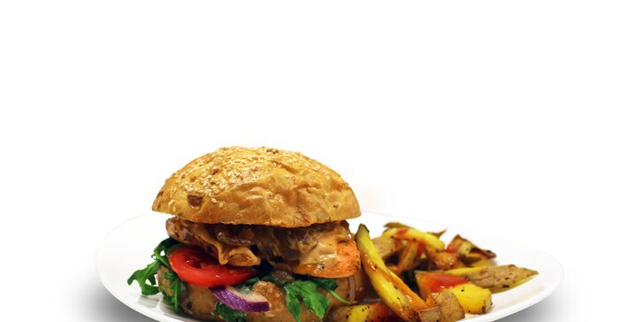 Zasytí i zachutná: zdravý burger s kuřecím masem, brambory a domácí limonádou