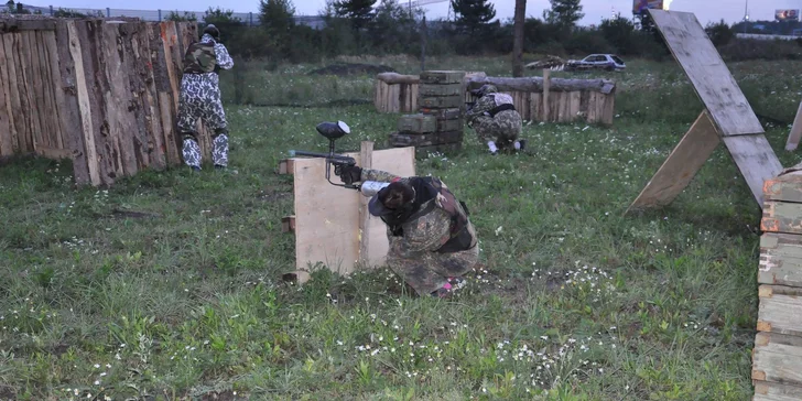 Adrenalinový zážitek: 1 či 10 denních vstupů na paintball včetně nábojů